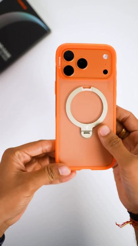 Instagram post by @hfvunbox for TORRAS. Caption reads: Most Durable Case for iPhone @torras_global.
