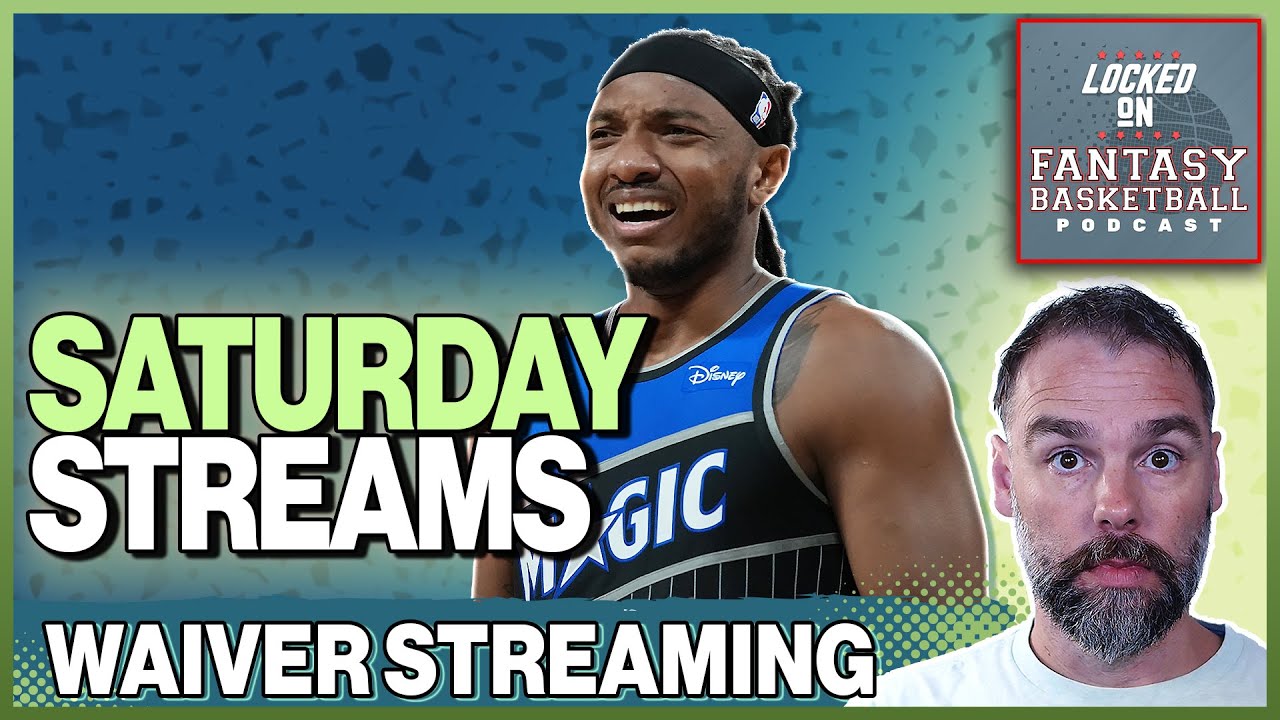 YouTube post by @LockedOnFantasyBasketball for Robinhood. Caption reads: The Streaming Options For Fantasy Basketball On....