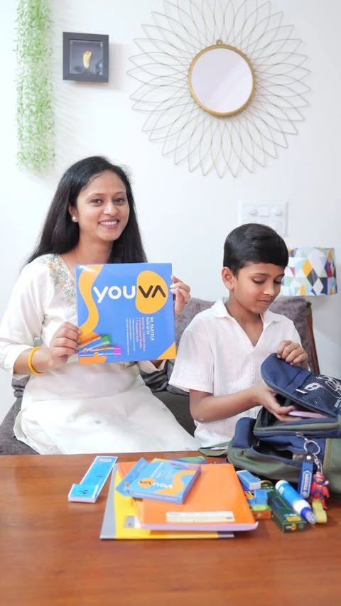 Instagram post by @trickywomenblogger for Youva stationery. Caption reads: [...] Collab, Brand collab, Stationery, Youva....