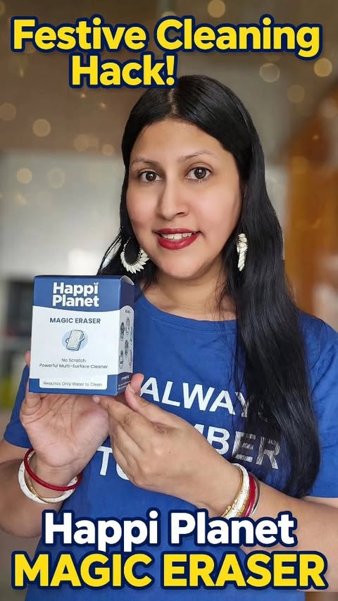 Instagram post by @anandita.banerjee2 for Happi Planet. Caption reads: [...] rahe ho? Ruko! I found this magic - Happi....