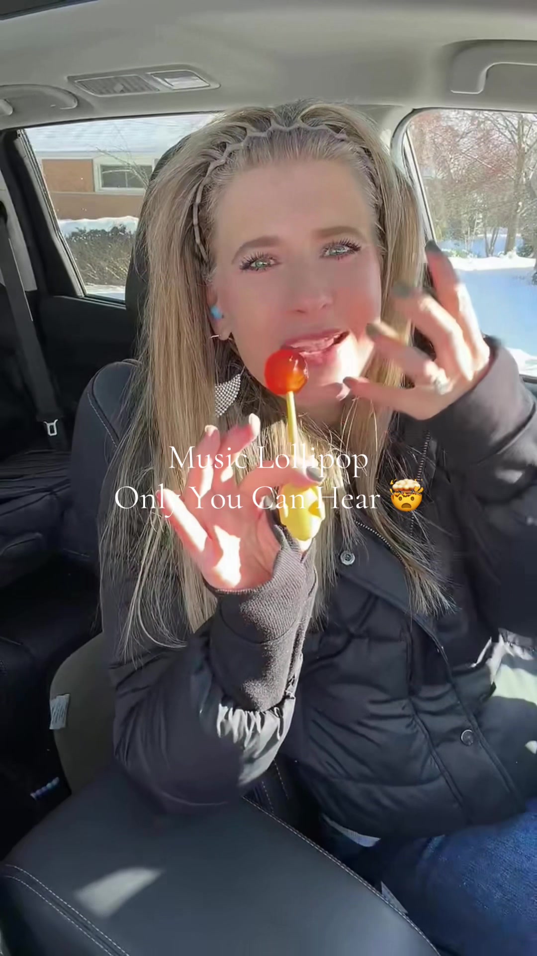 TikTok post by @iamsarahtonin for Amos Sweets. Caption reads: [...] to celebrate the Olympics! @Amos Sweets....