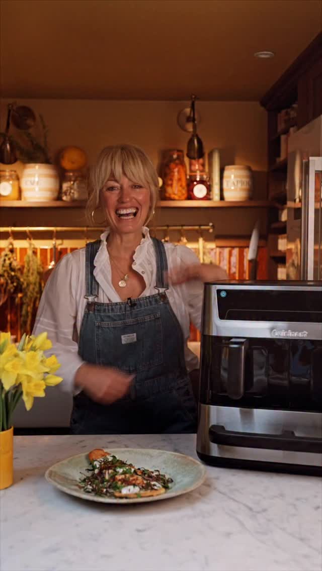 Instagram post by @clodagh_mckenna for Cuisinart. Caption reads: [...] onions and warm flatbreads using the....