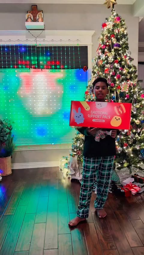 Instagram post by @fashionmejen for What Do You Meme. Caption reads: Immanuel was over the moon unboxing our Christmas....