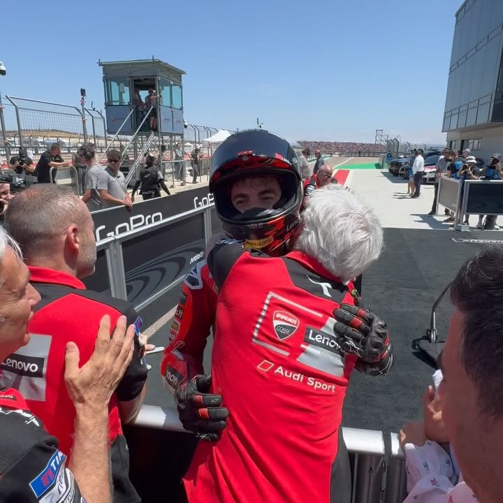 Instagram post by @dallignaluigi for Lenovo. Caption reads: Back to the podium 🥉🔴

#ForzaDucati....