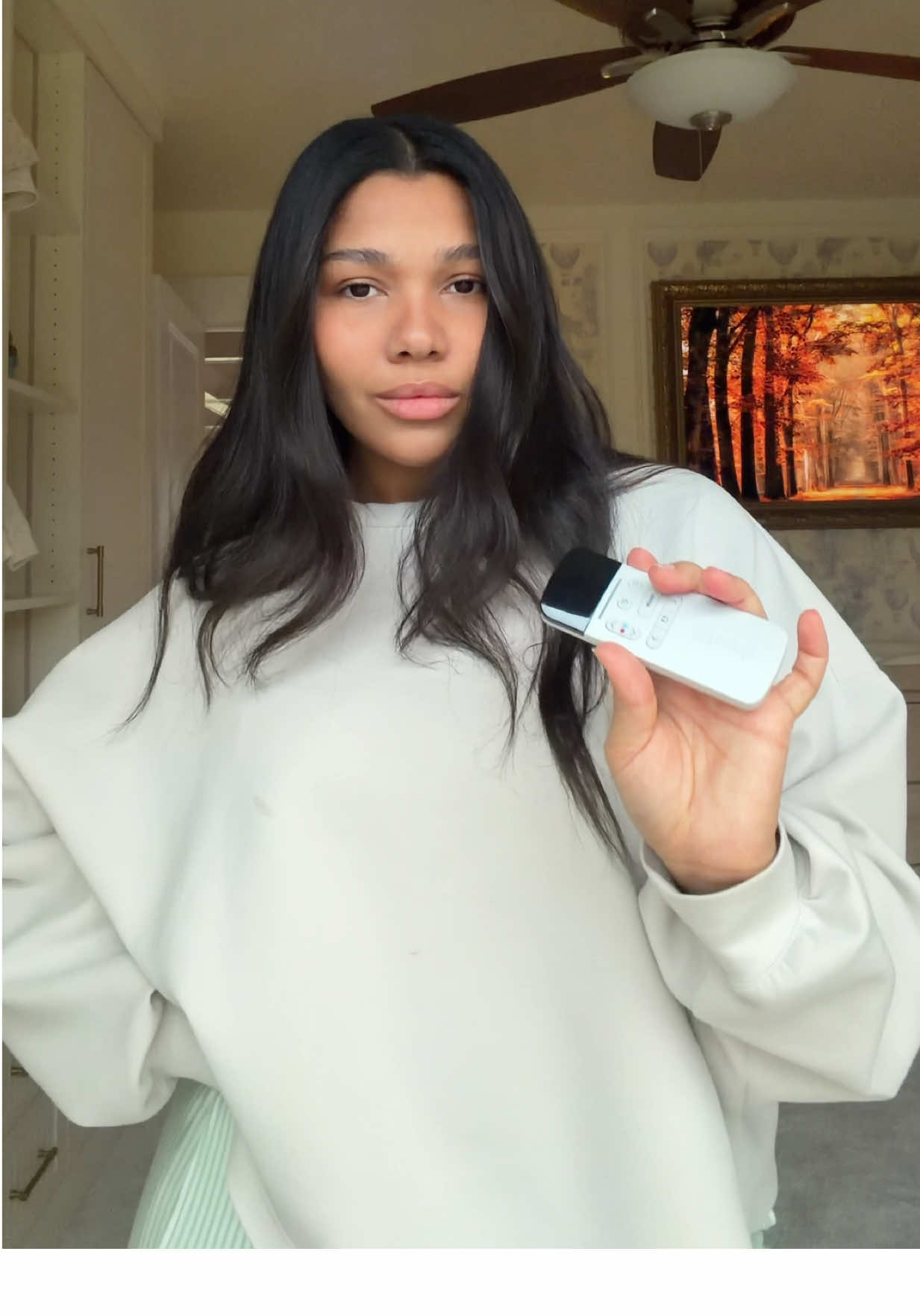 TikTok post by @aprilmbuckles for Shark Home. Caption reads: A fan that gives us parents peace of mind but also....