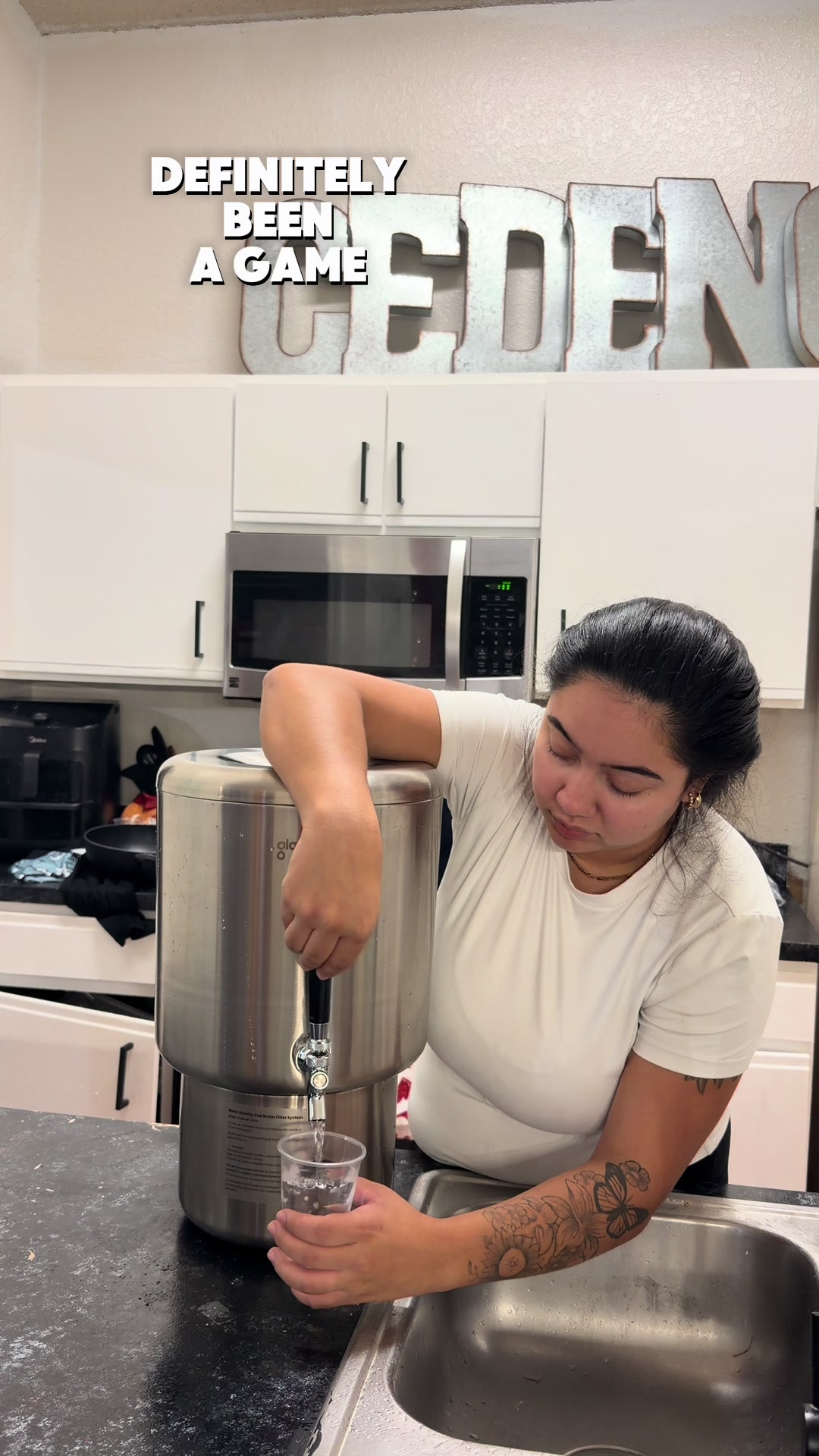 TikTok post by @bebaandz for Glacierfresh. Caption reads: [...] all the chemicals ! We love it !! ❤️....