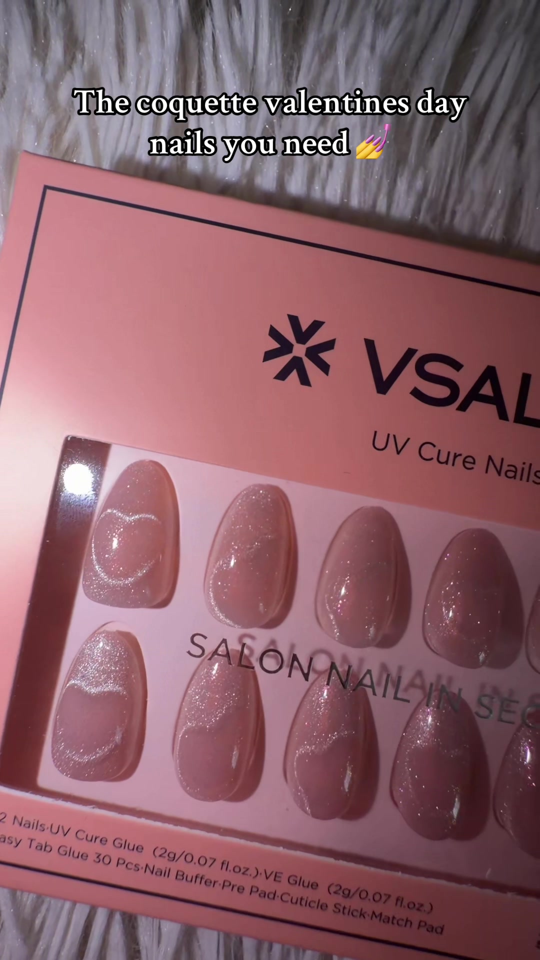 TikTok post by @jteresa09 for VSALONNAIL. Caption reads: #tiktokshopholidayhaul #spotlightfinds....