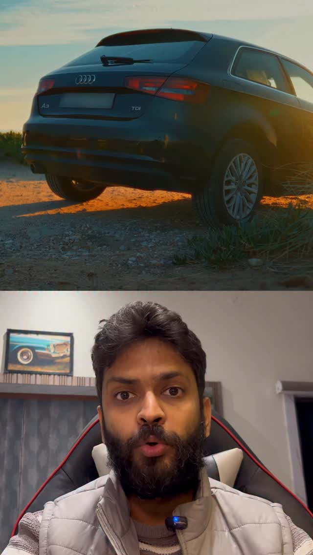 Instagram post by @motorminds1 for Audi. Caption reads: 4 legendary brands. 4 killer features. 1 Audi that....