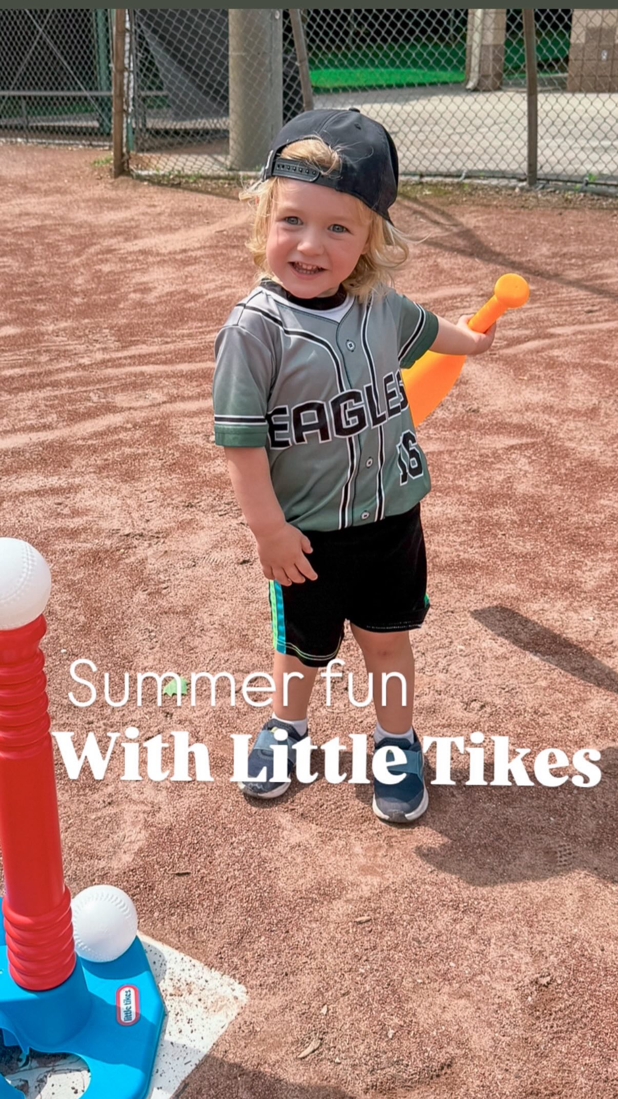 Instagram post by @annikapetra for Little Tikes. Caption reads: ☀️ Summer fun is in full swing thanks to....