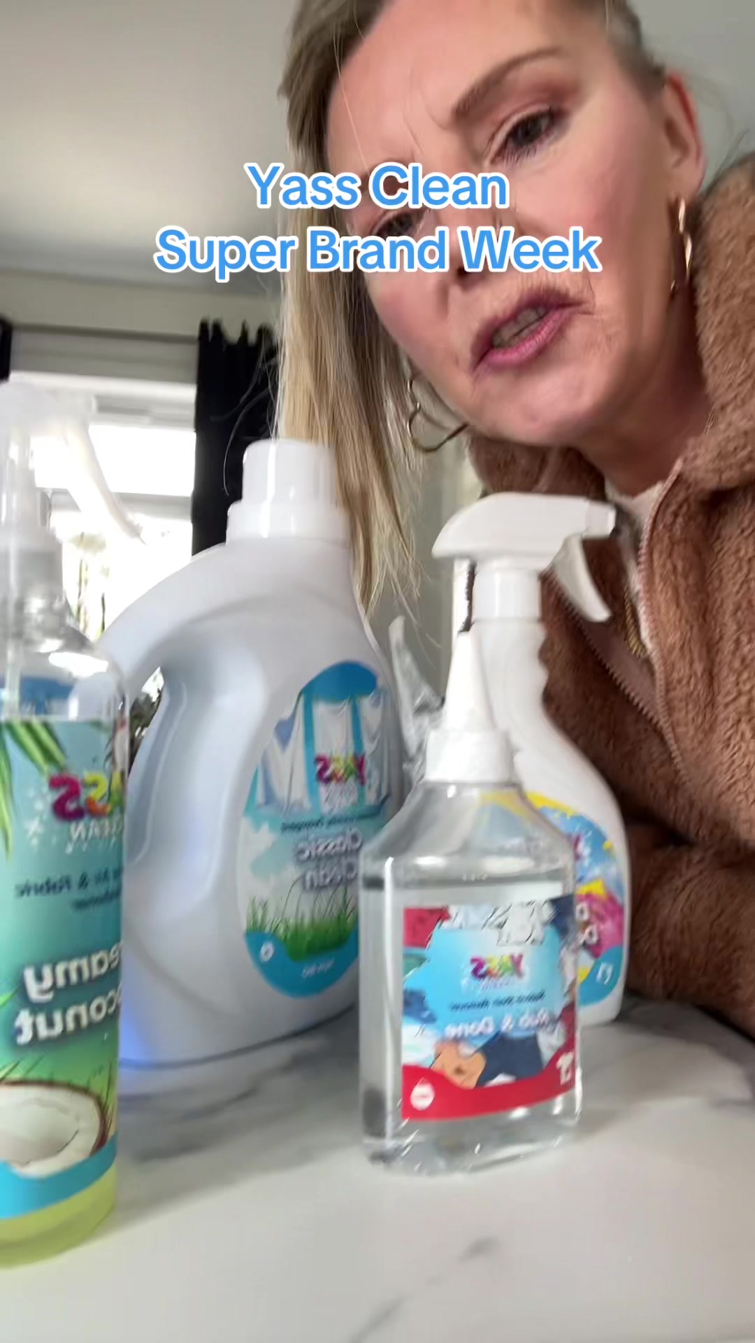 TikTok post by @dazzmaka for Yass Clean. Caption reads: Yass Clean super brand week lots on offer @Yass....