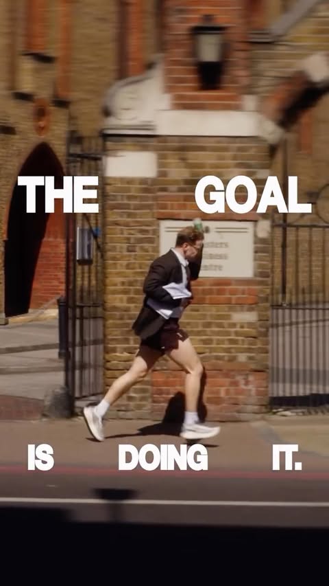 Instagram post by @calumharris for Salomon. Caption reads: [...] goal is doing it. and i’m doing it with....