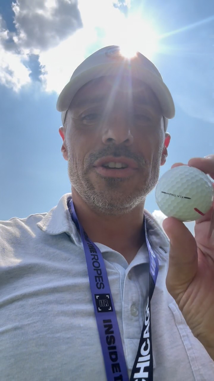 Instagram post by @johnny_wunder for Titleist. Caption reads: The scoop on the @titleist Pro V1X Double Dot

The....