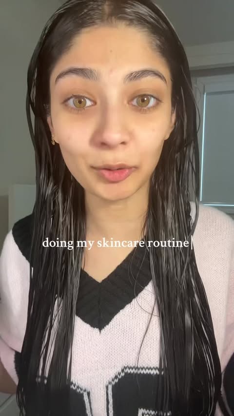 Instagram post by @maham.mlk for Youth To The People. Caption reads: do my morning skin and hair care routine with me!!....