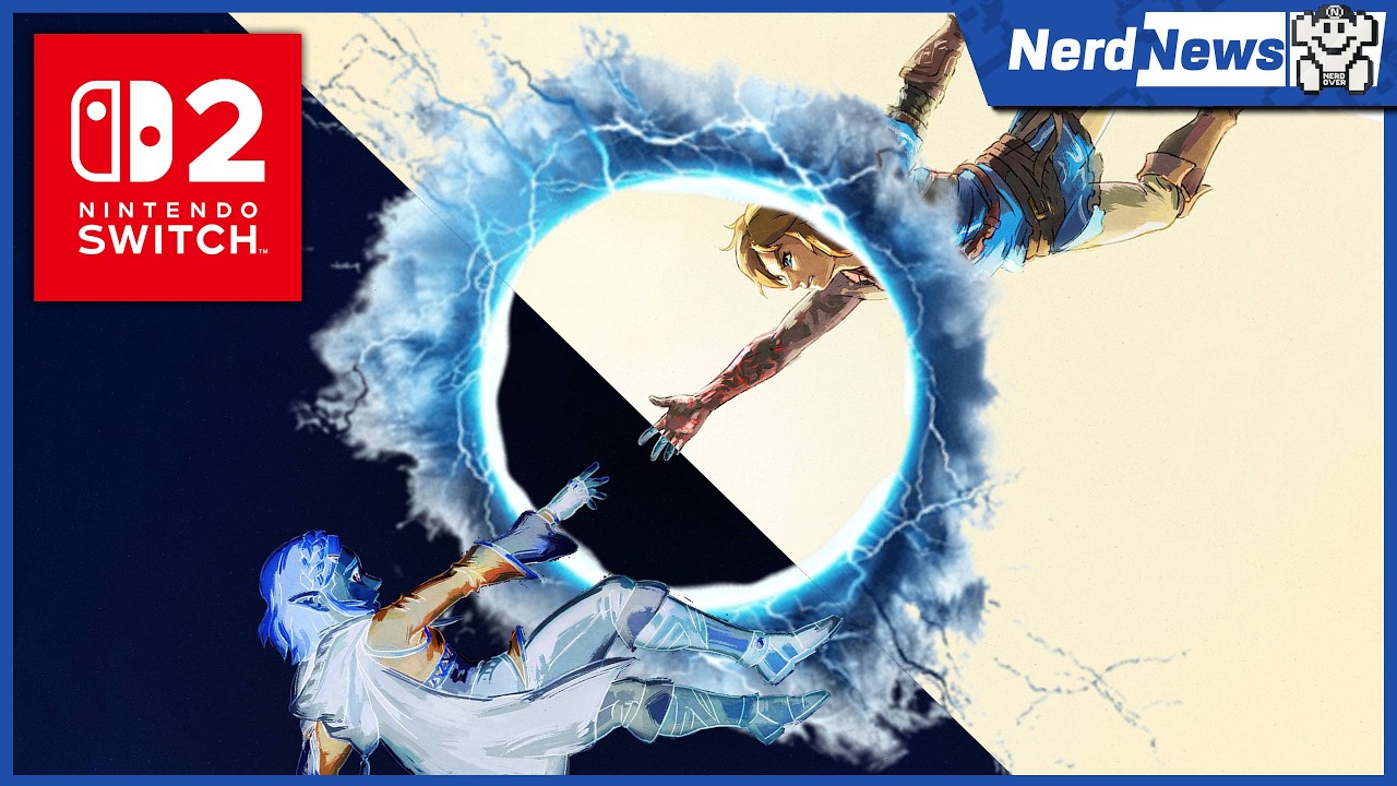 YouTube post by @NerdOverNews for Instant Gaming. Caption reads: New Zelda aims to be revolutionary! | News.