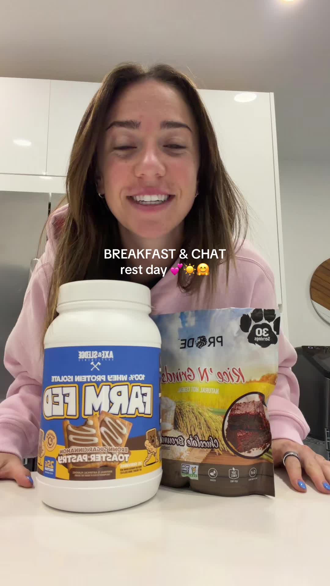 TikTok post by @sophieswoll for Axe & Sledge Demo Crew. Caption reads: @Pride Foods @Axe & Sledge Supplements use....