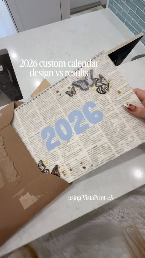 Instagram post by @jules__anderson for VistaPrint. Caption reads: [...] perfectly by printing through @vistaprint 🩵....