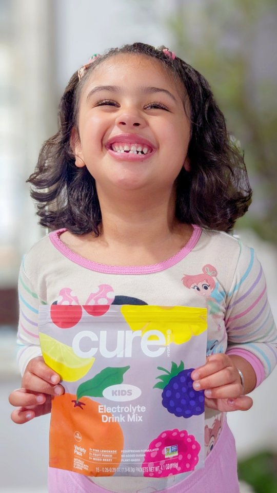 Instagram post by @rakishricha for Cure Hydration. Caption reads: [...] !)☺️ @cure @ApexDropOfficial #cure....
