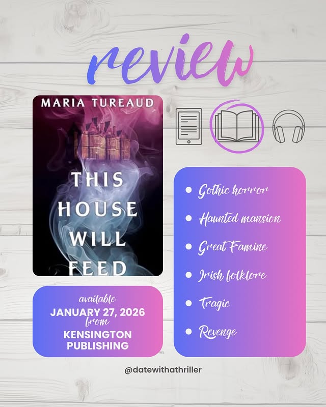 Instagram post by @datewithathriller for Kensington Books. Caption reads: [...] it enough!! 👏 Thank you to partner....