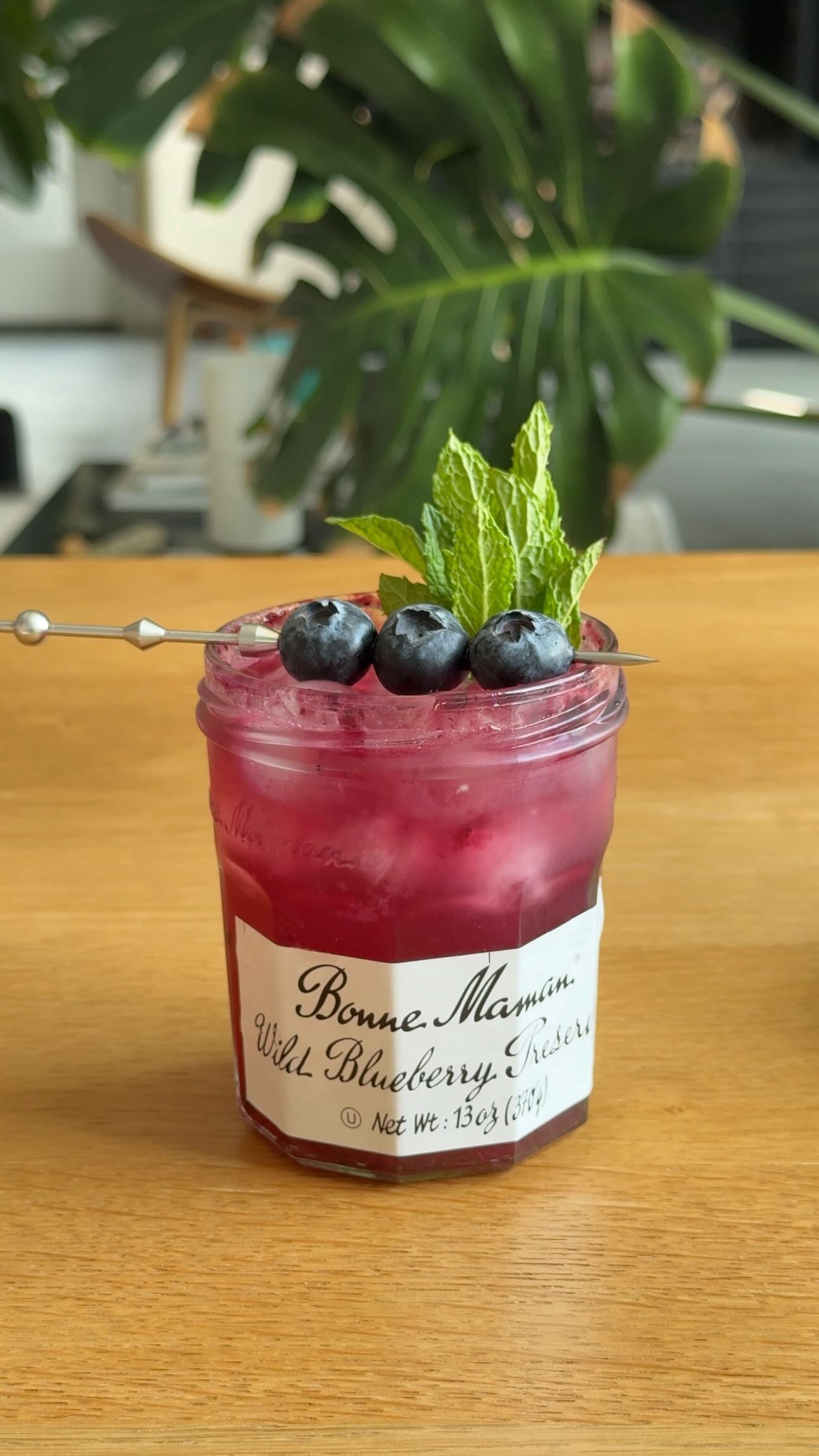 Instagram post by @stevenfingar for Bonne Maman. Caption reads: Who wants a jam jar cocktail? 🫐

Do you have an....