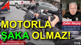 YouTube post by @ZaferAKCAY for WeTransfer. Caption reads: MOTORCYCLES ARE NO JOKE | 5Sriders | Motorcycle....