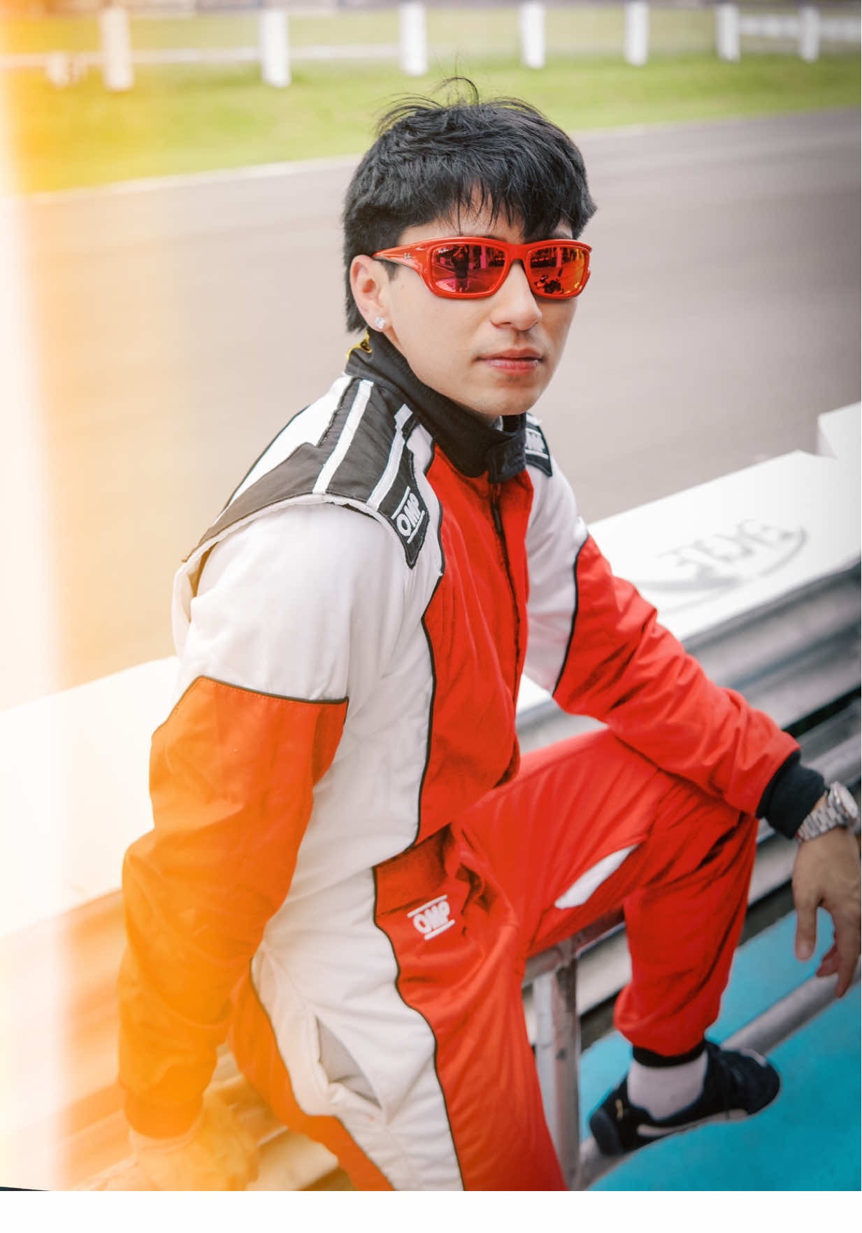 TikTok post by @dericklauchengco88 for Gillette. Caption reads: Swabeng moves On and Off the Race Track?🏁 The....