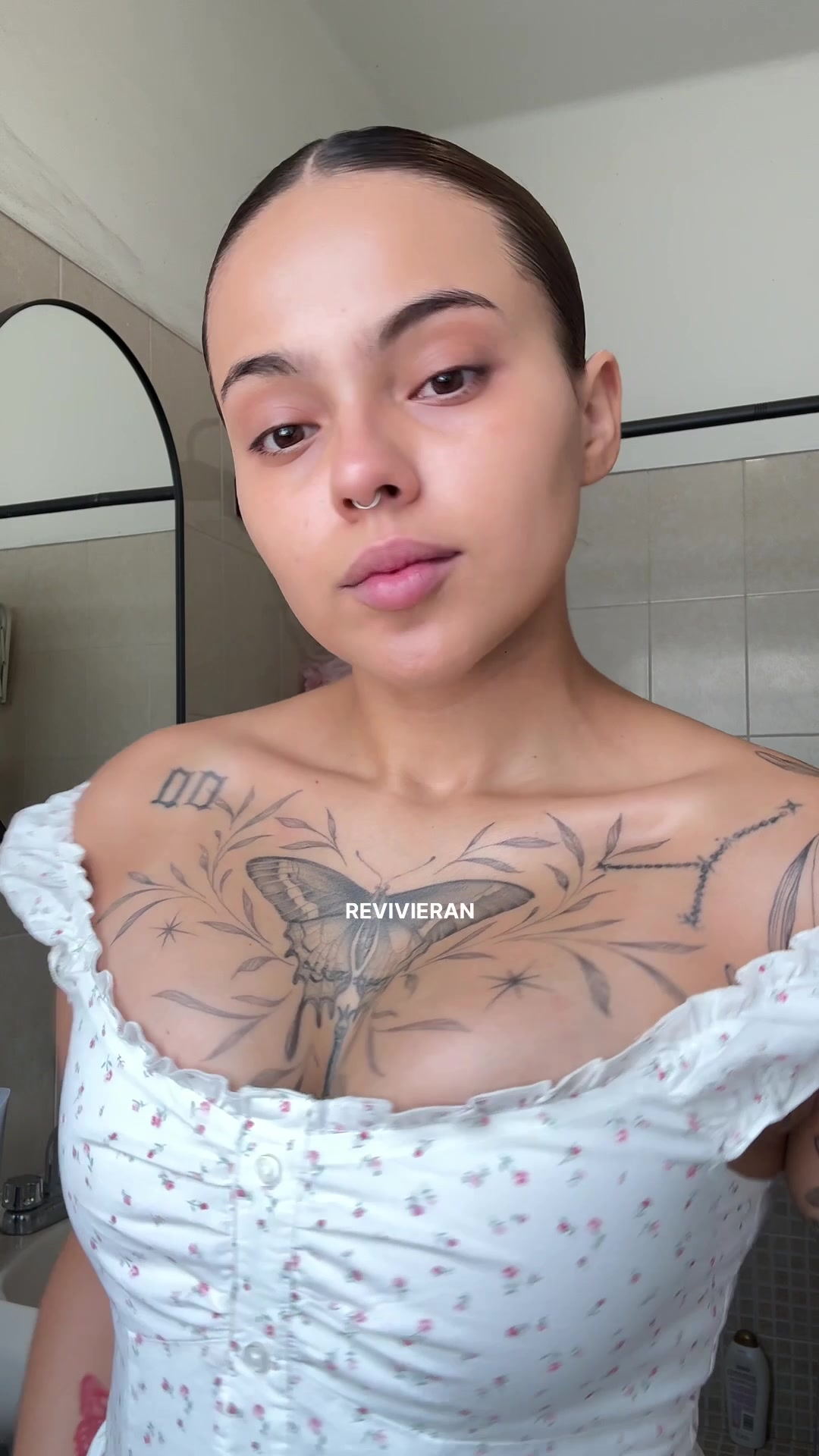 TikTok post by @ana.crisko for FENTY SKIN. Caption reads: te amo @Fenty Skin 🕯️🤫🌷.
