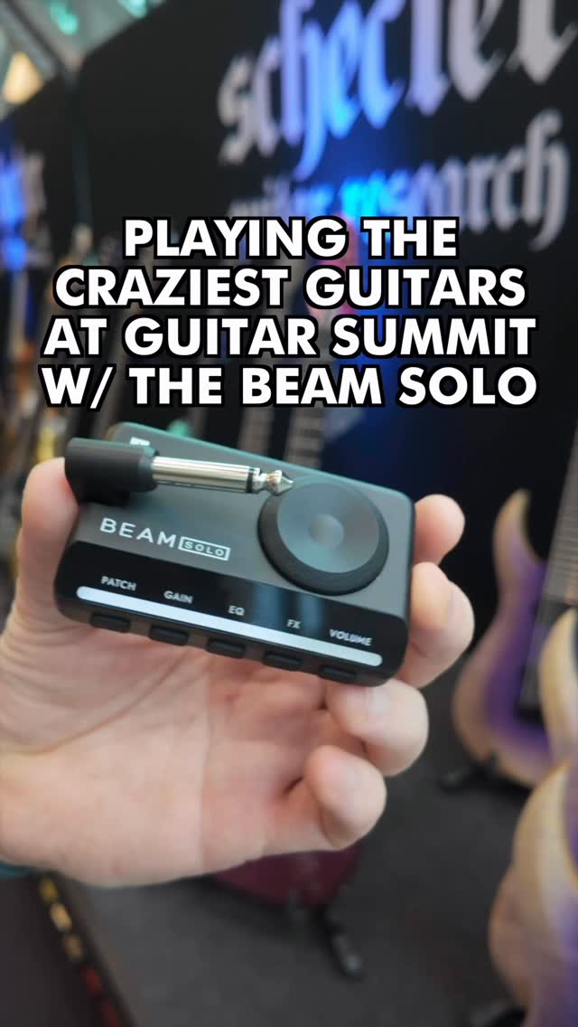 Instagram post by @jamieslaysofficial for Blackstar Amps. Caption reads: [...] blast at @guitarsummit with the new....