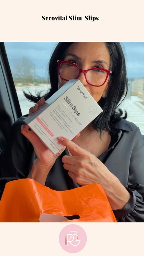 Instagram post by @joplacencio for serovital. Caption reads: I ran out of @serovital Slim Sips and knew exactly....