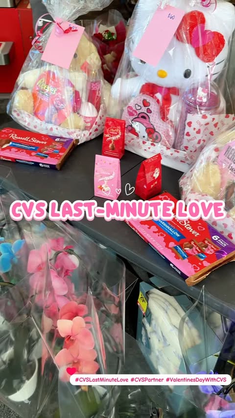 Instagram post by @shelly_and_madisyn for CVS. Caption reads: Last-minute Valentine’s run to CVS and they....