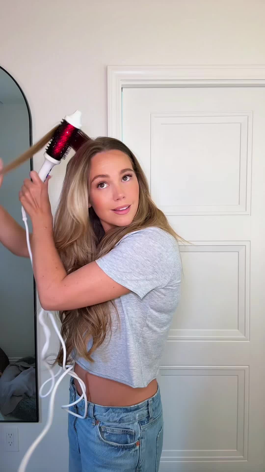 TikTok post by @lovelexiemarie for BondiBoost. Caption reads: Time to throw away my air wrap😳 @BondiBoost .