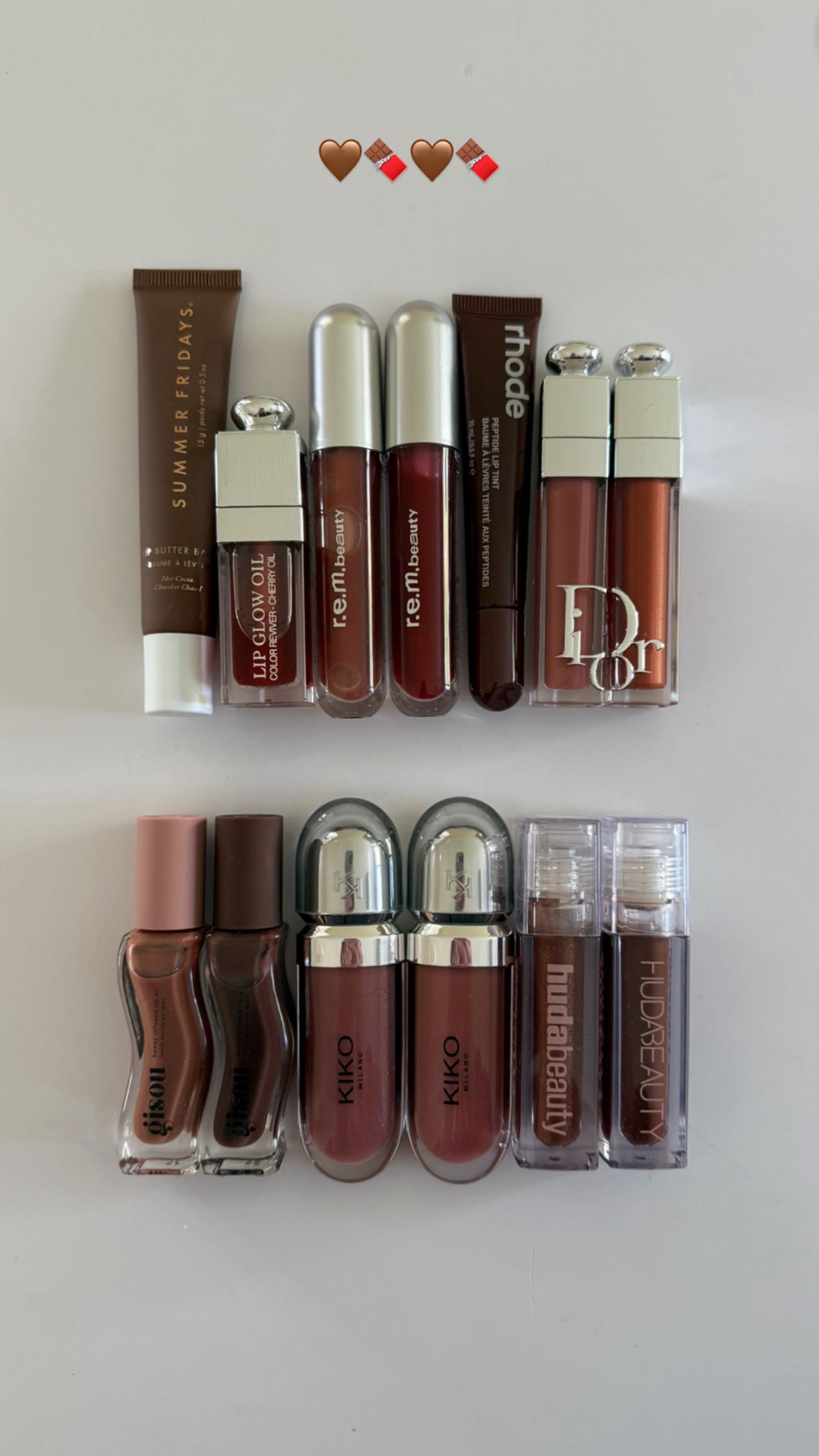 Instagram post by @carrieanne_ for Gisou. Caption reads: [...] #diorbeauty #hudabeauty #gisou....