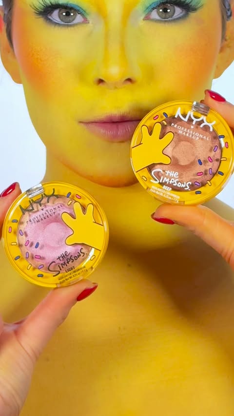 Instagram post by @caradowntonn for Superdrug. Caption reads: [...] with The Simpsons, available at @superdrug !....