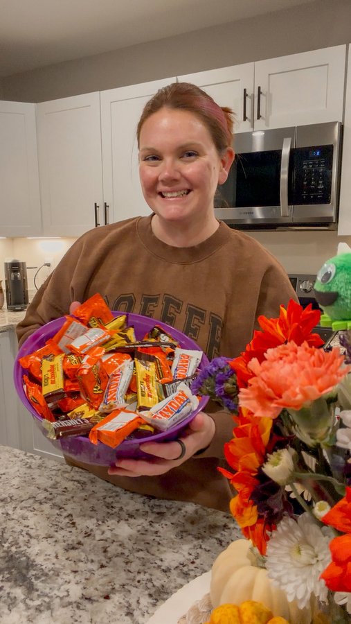 Instagram post by @brittanymolfese for Food Lion. Caption reads: Halloween traditions just feel extra special now....