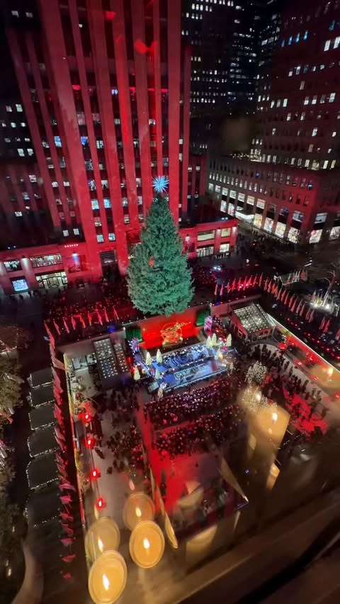 Instagram post by @mickmicknyc for Hersheyland. Caption reads: This zoom is wild… Watching Marc Anthony perform....