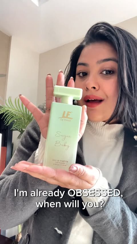 Instagram post by @rubae24 for La'French Perfume. Caption reads: [...] SOLD💚💅✨ Explore more scents on....