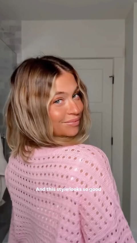 Instagram post by @_withsarah for Aveda. Caption reads: easy beach waves ft. @aveda tousle texture!!....