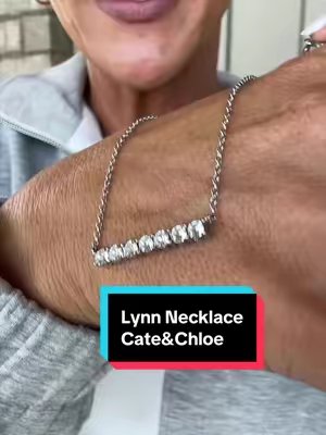 TikTok post by @valerie.sims2 for Cate & Chloe Jewelry. Caption reads: We all need that one piece that can elevate any....