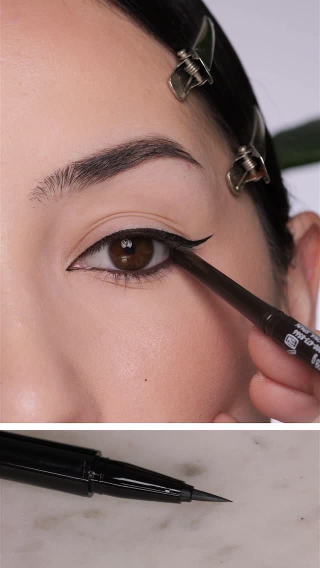 Instagram post by @ashleykaylamakeup for Revlon. Caption reads: *Ad Winged Eye Look using @revlon @amazon 
Prime....