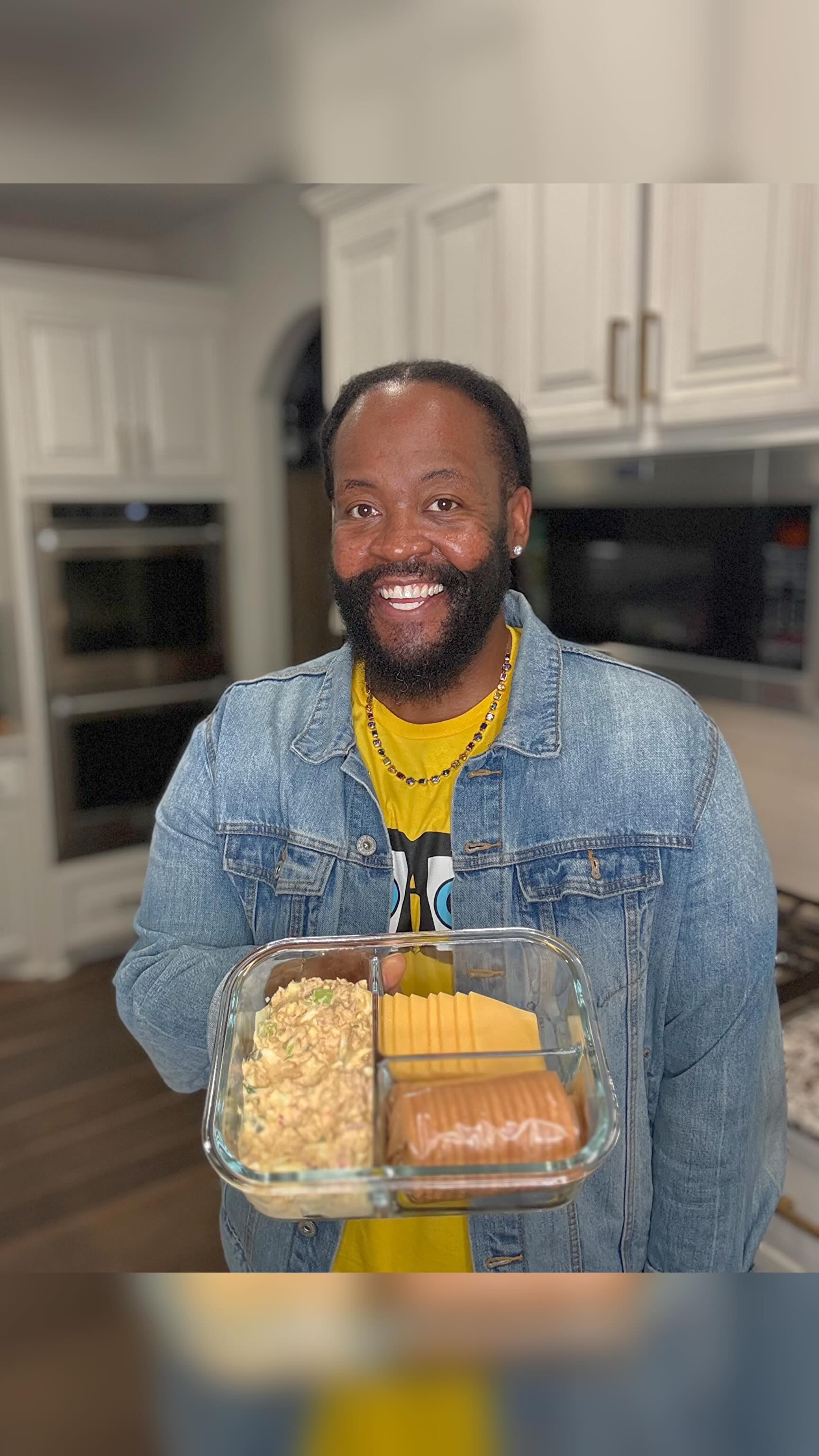 Instagram post by @justadopedad for RITZ Crackers. Caption reads: Not sure who needed to hear this, but quit wasting....