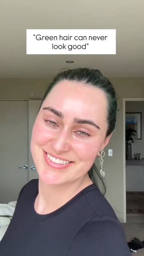 Instagram post by @jess_snellx for Lunar Tides Hair. Caption reads: You just haven’t  used juniper green (use code....