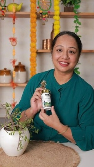 Instagram post by @masterchef_kamaldeepkaur for Kapiva. Caption reads: 💯The No.1 Sugar Supplement* Dia Free Juice, is....