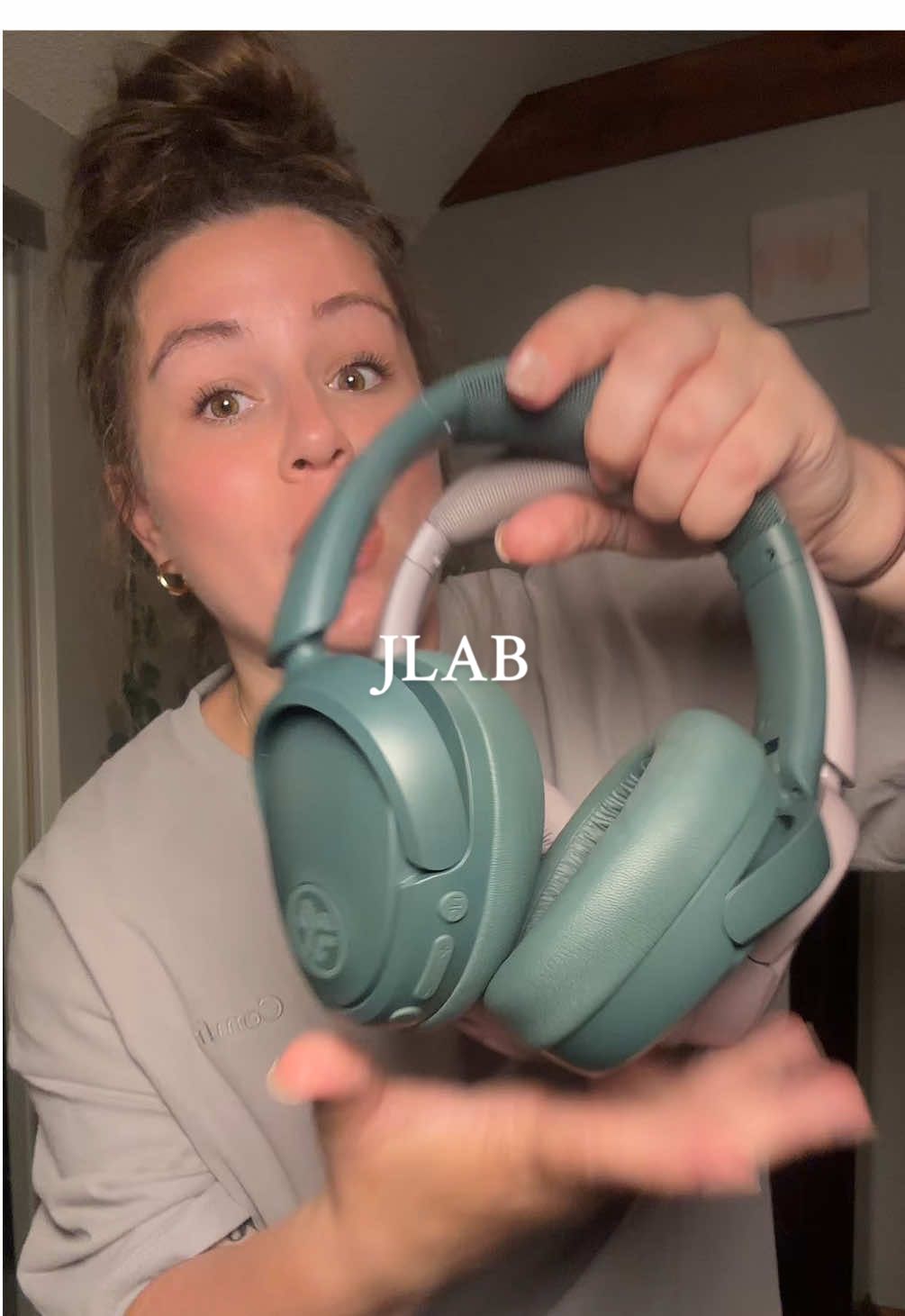 TikTok post by @seasonaldiariess for JLab. Caption reads: I love @JLab for this! They marked their viral....