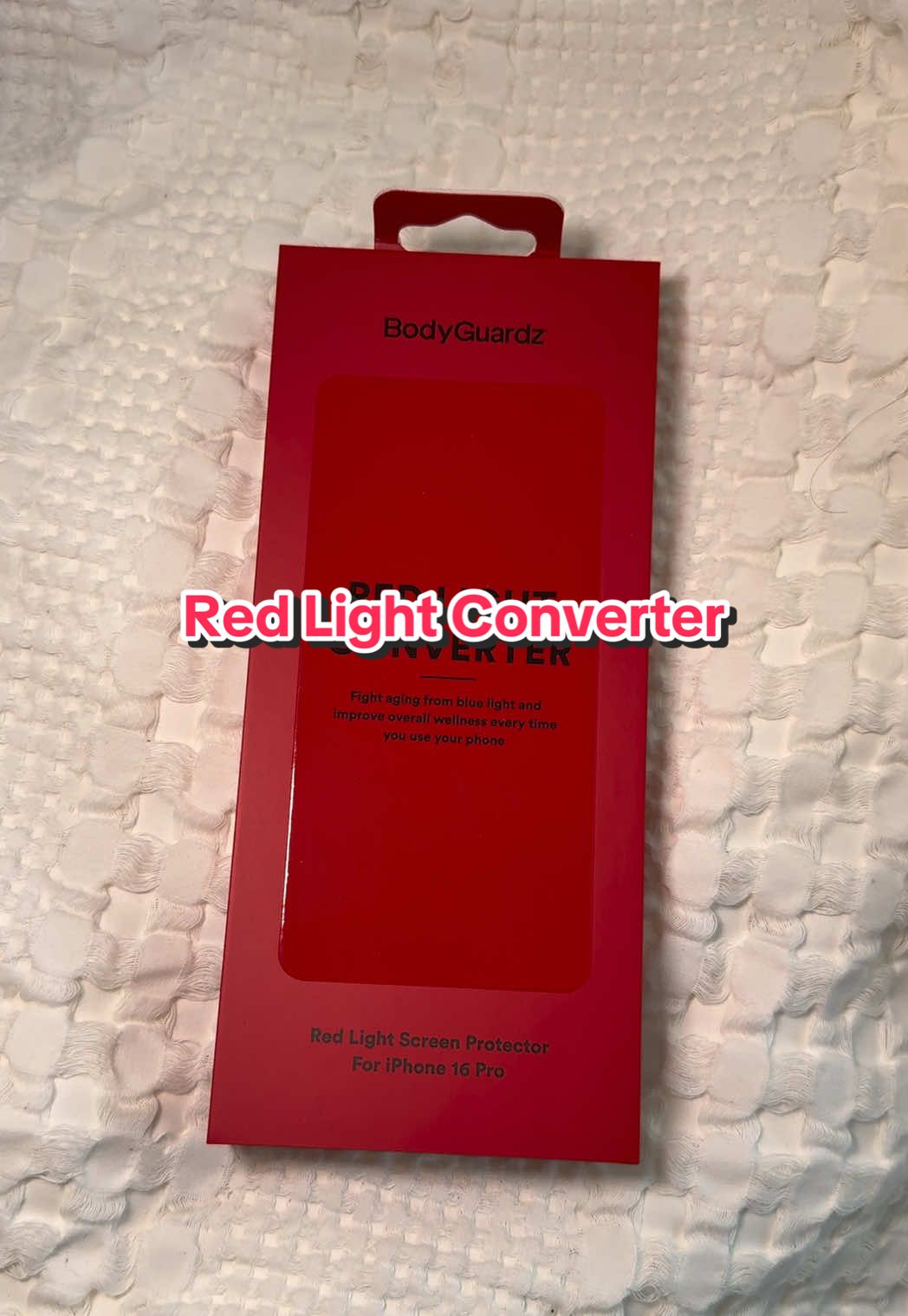 TikTok post by @rebekahchooses for Bodyguardz. Caption reads: [...] my screen AND my wellness ✨ The new....