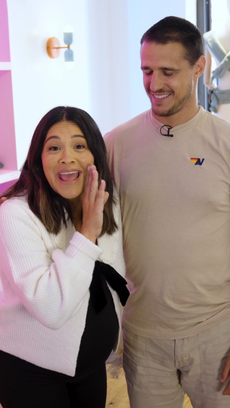 Instagram post by @hereisgina for Babylist. Caption reads: Sometimes the biggest life news turns into the....