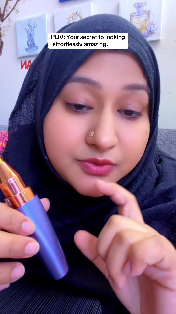TikTok post by @lifewithkiran17 for BestSelected. Caption reads: @BestSelected 2in1 Hair Remover with LED Light -....