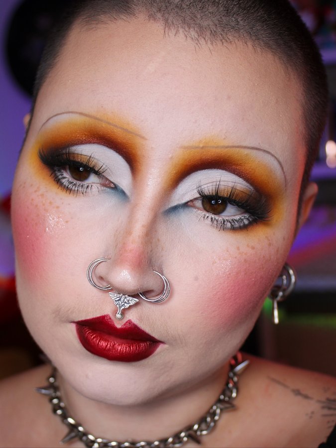 Instagram post by an influencer for Glisten Cosmetics. Caption reads: IT: Welcome To Derry Collection from....