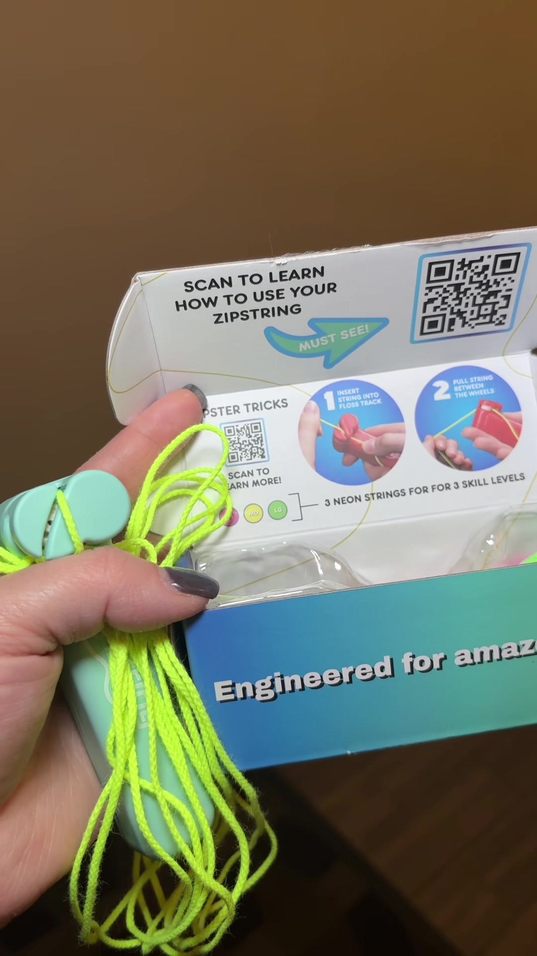 TikTok post by @cookinwithkristin for ZipString. Caption reads: Replying to @-R!v3r- #zipstring....