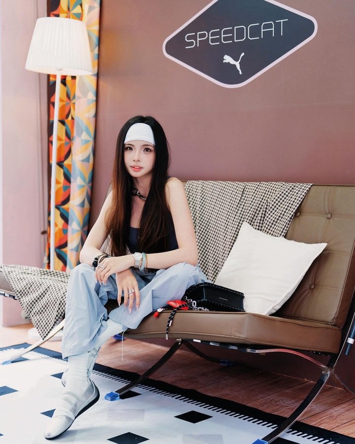 Instagram post by @nyokki.ho for PUMA Malaysia. Caption reads: 这款PUMA Speedcat....