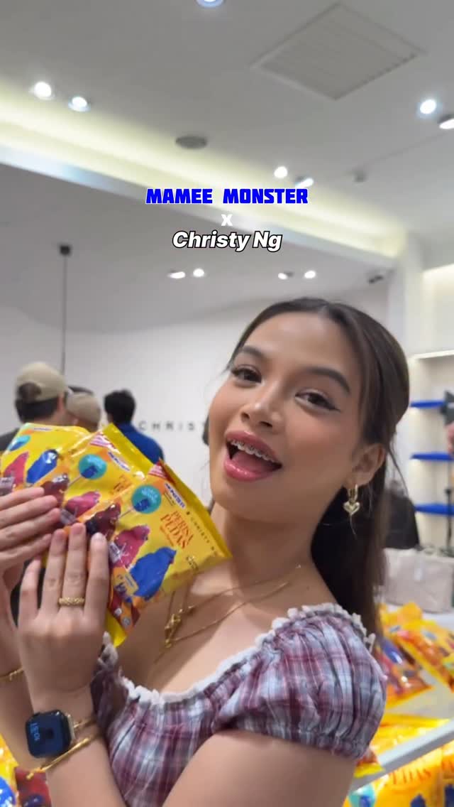 Instagram post by @kim.trbll for Christy Ng. Caption reads: [...] in color?
it’s the Mamee Monster X Christy....