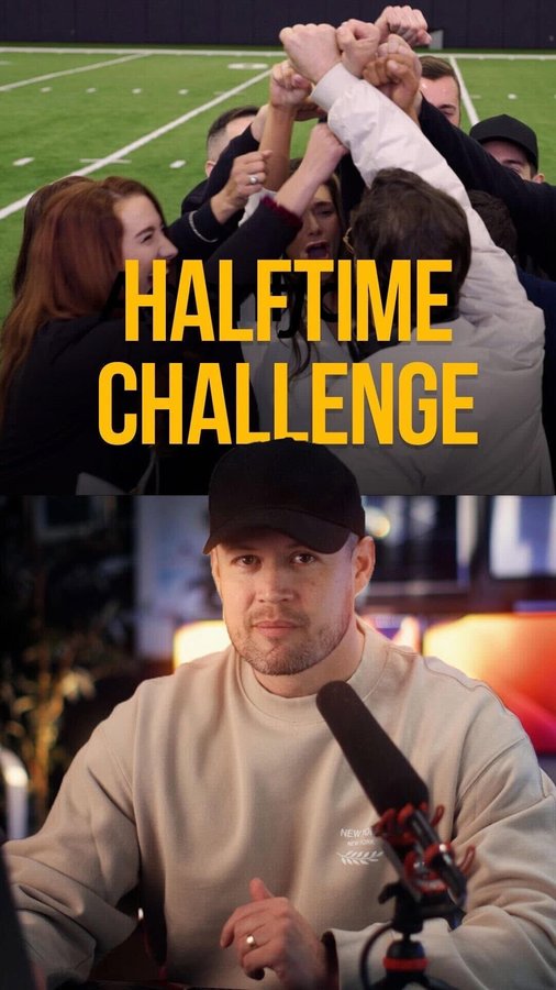 Instagram post by @rpn for Salesforce. Caption reads: Halftime challenge accepted! 😎 @Salesforce tasked....